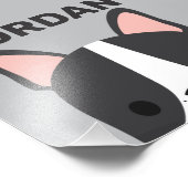 Niedlicher französischer Bulldog mit Personalisier Fotodruck (Ecke)