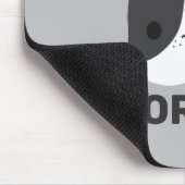 Niedlicher französischer Bulldog mit Personalisier Mousepad (Ecke)