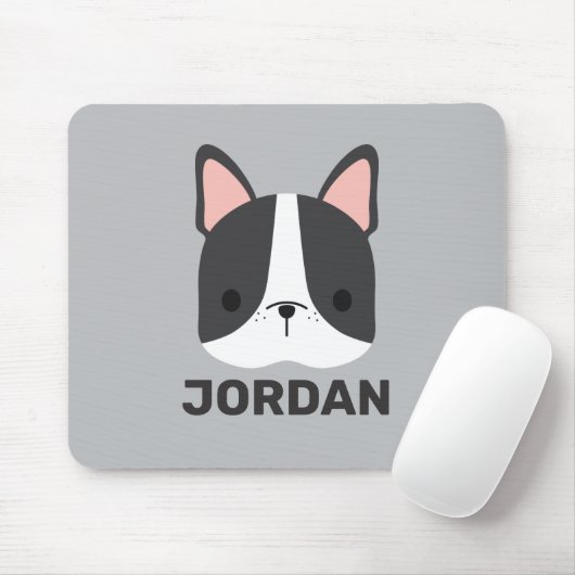 Niedlicher französischer Bulldog mit Personalisier Mousepad (Mit Mouse)