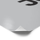 Niedlicher französischer Bulldog mit Personalisier Poster (Ecke)