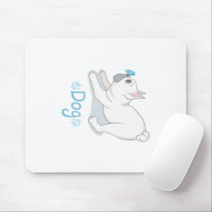 Niedlicher französischer Bulldog mit Schmetterling Mousepad