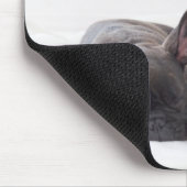 Niedlicher französischer Bulldog Mousepad (Ecke)