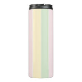 Niedlicher französischer Bulldog Pastell Lines Cot Thermosbecher (Rückseite)