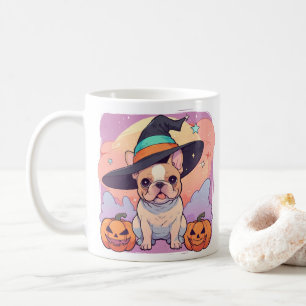 Niedlicher französischer Bulldog-Pastellhut Kaffeetasse