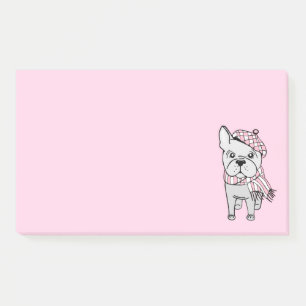 Niedlicher französischer Bulldog Post-it Klebezettel