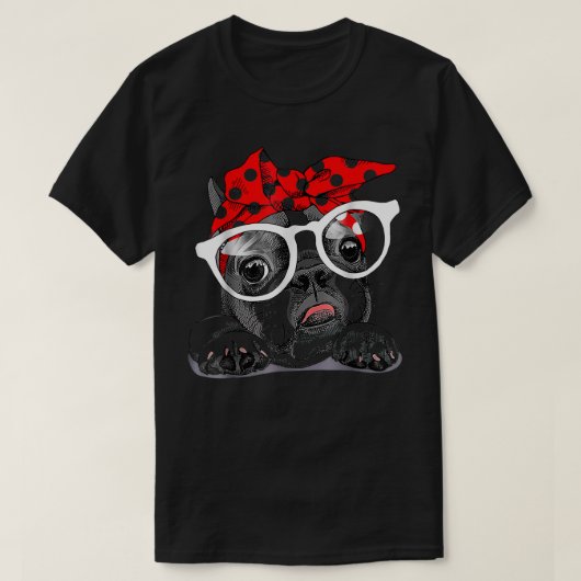 Niedlicher französischer Bulldog T-Shirt (Design vorne)