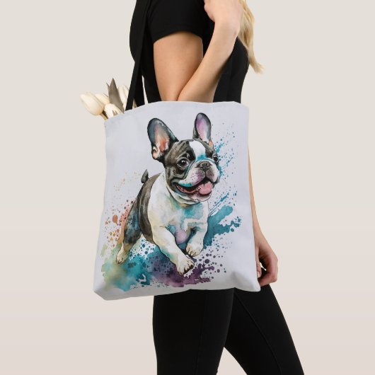 Niedlicher französischer Bulldog Tasche (Von Nahem)