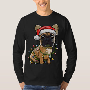 Niedlicher französischer Bulldog Weihnachtsbaum Li T-Shirt