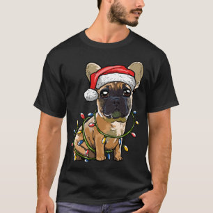 Niedlicher französischer Bulldog Weihnachtsbaum Li T-Shirt
