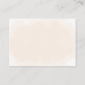 Niedlicher Französischer Bulldog Welpe Blue Herzra Begleitkarte (Rückseite)