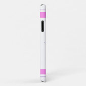 Niedlicher französischer Bulldogge Gesicht Pink Bl Case-Mate iPhone Hülle (Hinten/Rechts)