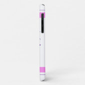 Niedlicher französischer Bulldogge Gesicht Pink Bl Case-Mate iPhone Hülle (Hinten/Links)