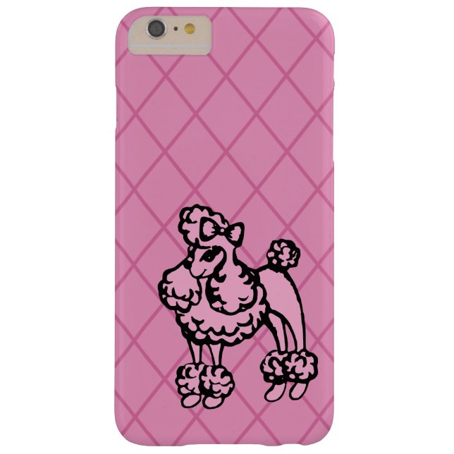 Niedlicher französischer Poodle iPhone Cover Fall (Rückseite)