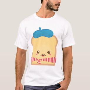 Niedlicher französischer Toast mit Mustache T-Shirt