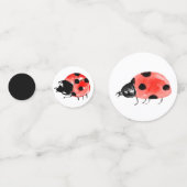 Niedlicher Frauenkäfer Geburtstagsparty Konfetti (Rückseiten)