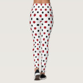 Niedlicher Frauenwanzen und Polka-Punkte Leggings (Rückseite)