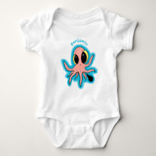 Niedlicher, freche Kraken-Cartoon Baby Strampler