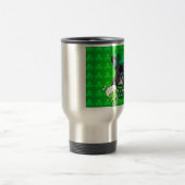 Niedlicher French Bulldog Welppy Hat St. Patrick D Reisebecher (Mittel)