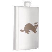 Niedlicher Frettgrafik Flachmann (Rechts)