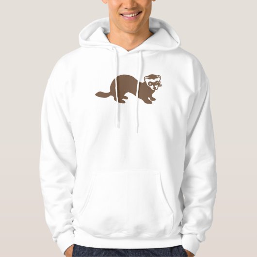 Niedlicher Frettgrafik Hoodie (Vorderseite)