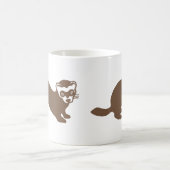 Niedlicher Frettgrafik Kaffeetasse (Mittel)