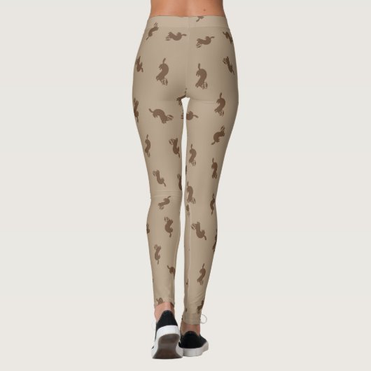 Niedlicher Frettgrafik Leggings (Rückseite)