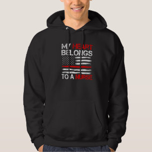 Niedlicher Freund Nurse zitieren mein Herz gehört  Hoodie