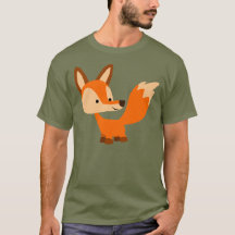 Niedlicher freundlicher Cartoonfox-T - Shirt