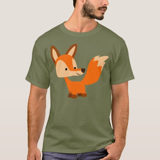Niedlicher freundlicher Cartoonfox-T - Shirt (Vorderseite)