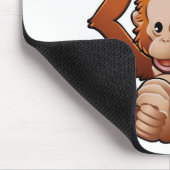 niedlicher freundlicher Orang-Utan Mousepad (Ecke)