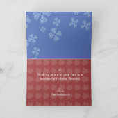 Niedlicher Frieden, Freude- und Glückgrußkarte Feiertagskarte (Innenseite)