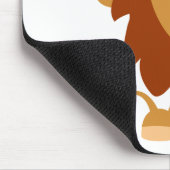 Niedlicher Friedlicher Cartoon Lion Mousepad (Ecke)