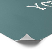 Niedlicher frischer Kuppelbacken Poster (Ecke)