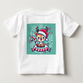 "Niedlicher Frohe Weihnachts-Baby-T - Shirt - Ador (Rückseite)