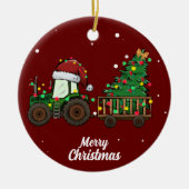 Niedlicher Frohe Weihnachtsbaum Keramik Ornament (Vorne)