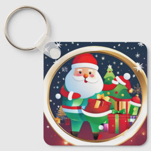 "Niedlicher froher Weihnachten Schlüsselanhänger -