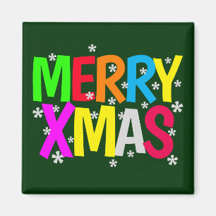 Niedlicher FRÖHLICHER Weihnachtsentwurf Magnet