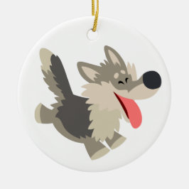 Niedlicher Frolicous Cartoon Wolf Ornament