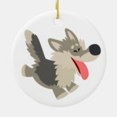 Niedlicher Frolicous Cartoon Wolf Ornament (Hinten)