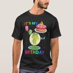 Niedlicher Frosch 3. Geburtstagsfrösche T-Shirt