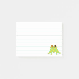 Niedlicher Frosch 3 x 4, kundenspezifisch Post-it Klebezettel