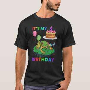 Niedlicher Frosch 6. Geburtstagsfrösche T-Shirt
