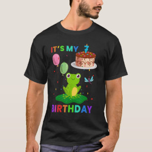 Niedlicher Frosch 8. Geburtstagsfrösche T-Shirt