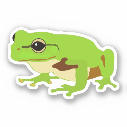 Niedlicher Frosch Aufkleber (Vorderseite)
