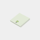 Niedlicher Frosch-Barista Post-it Klebezettel (angewinkelt)