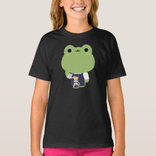 Niedlicher Frosch-Barista T-Shirt