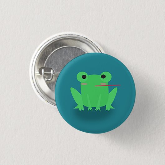 Niedlicher Frosch Button (Vorne & Hinten)