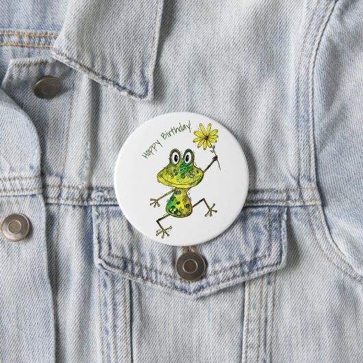 Niedlicher Frosch Button (Beispiel)