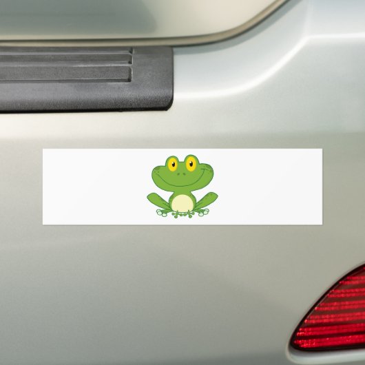 Niedlicher Frosch-Cartoon-Charakter Autoaufkleber (Auf Auto)