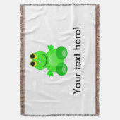 Niedlicher Frosch-Cartoon Decke (Vorderseite Vertikal)